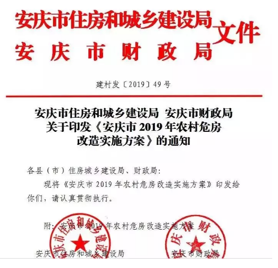 安慶市：2019年農(nóng)村危房改造實(shí)施方案公布，重建房屋補(bǔ)助戶(hù)均2萬(wàn)元