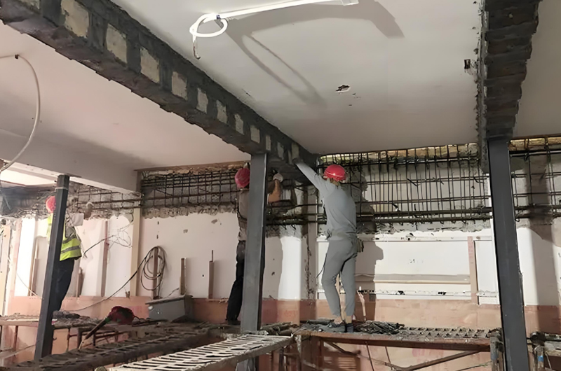 建筑物超負(fù)荷使用加固。